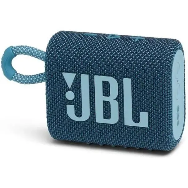 JBL GO 3 Portable Wireless Bluetooth Speaker, Waterproof and Dustproof (IP67), Up to 5H Hi-Fi Sound Playback, Black, White, Blue