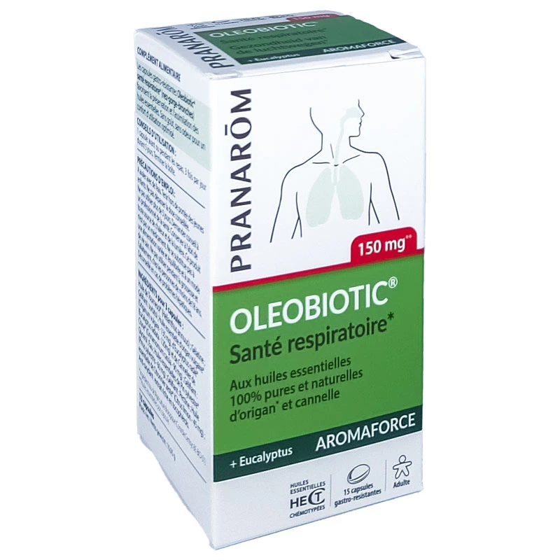 PRANAROM OLEOBIOTIC SALUD RESPIRATORIA 150 MG 15 CAPSULAS