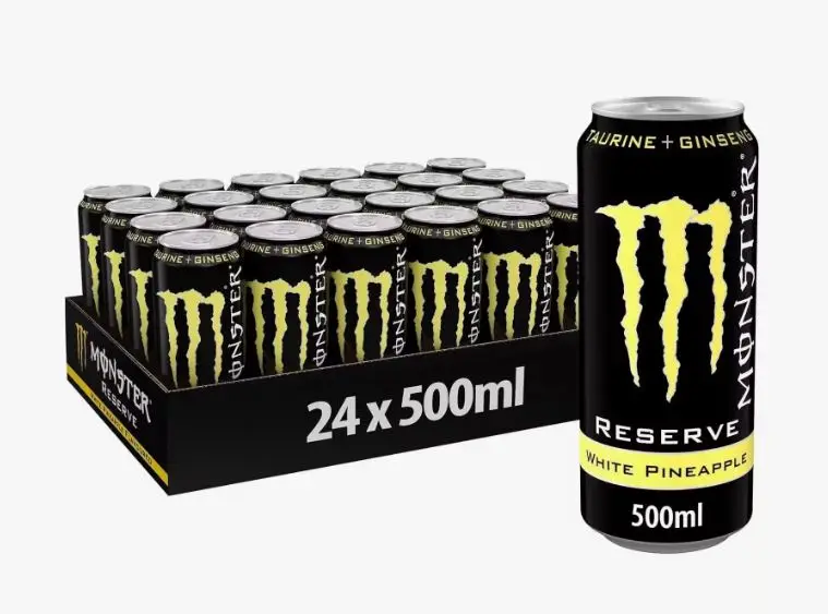 National monster energy zero sugar - absolutely zero- pack 12 or 24 cans 50cl - energy drink (national-spain)
