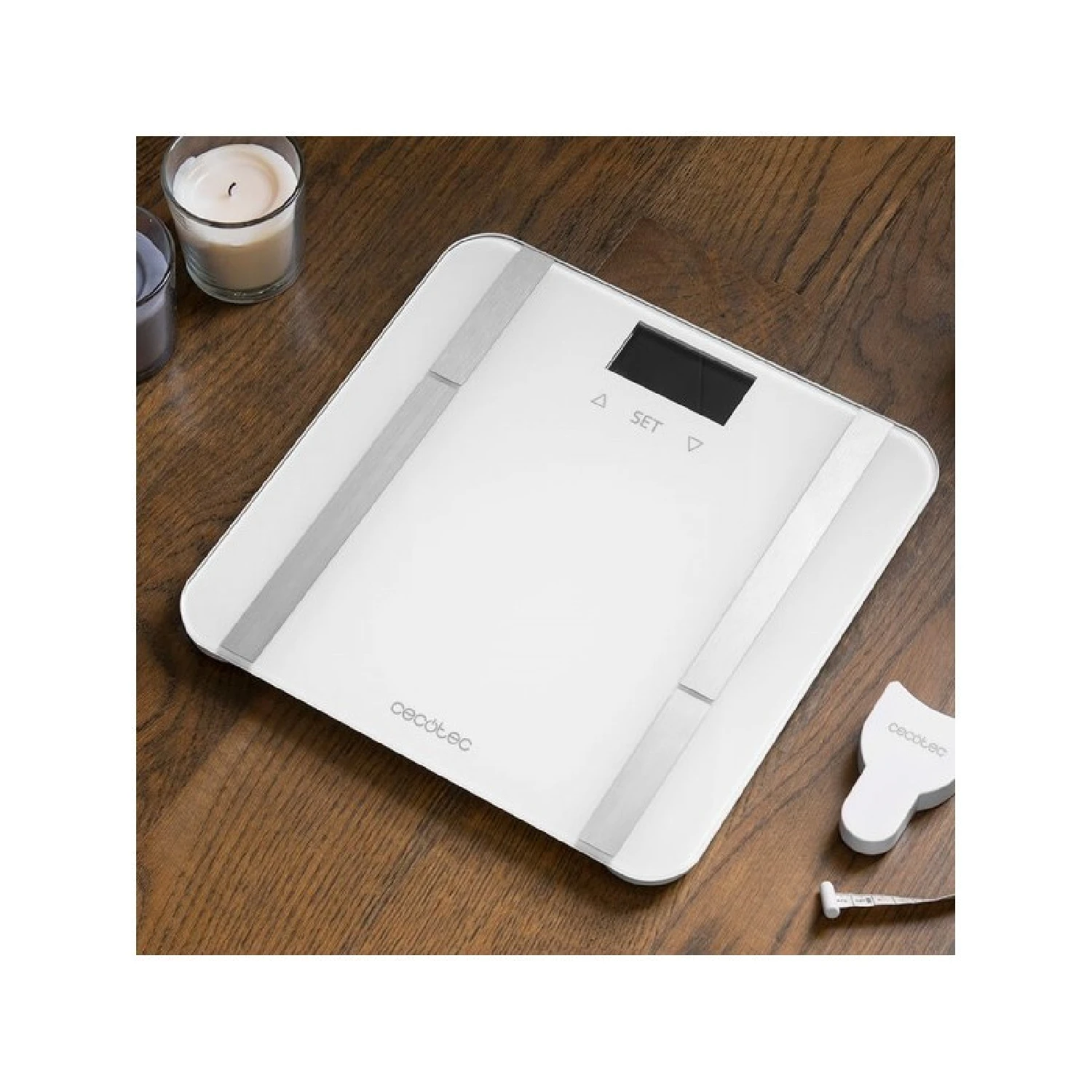 Digital Surface Precision 9400 Full Healthy bathroom scale. High precision safety tempered glass platform LCD display maximum capacity 180kgr tape measure