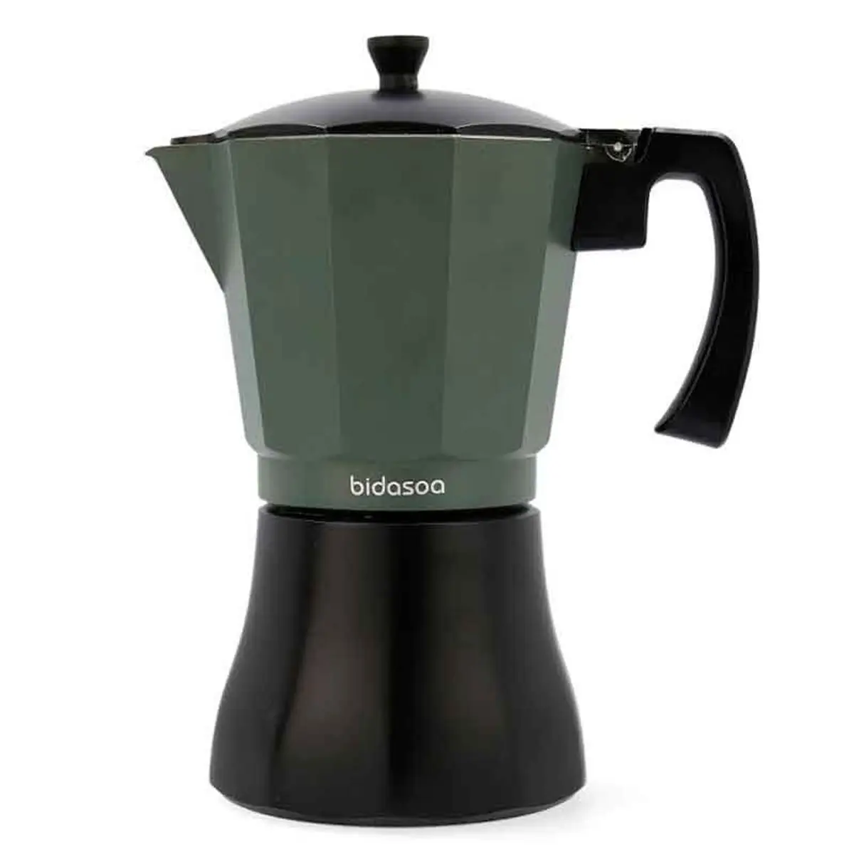 Cafetera Vera Bidasoa 12 tazas aluminio gris/negro