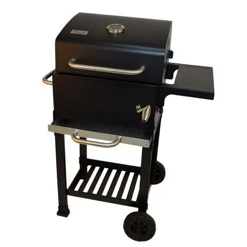 Barbacoa Kansas de Carbón con Control de Temperatura y Ruedas Grandes