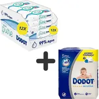 Toallitas Dodot Aqua Pure y Sensitive - 34.52 € Toallitas Dodot Aqua Pure y Sensitive
