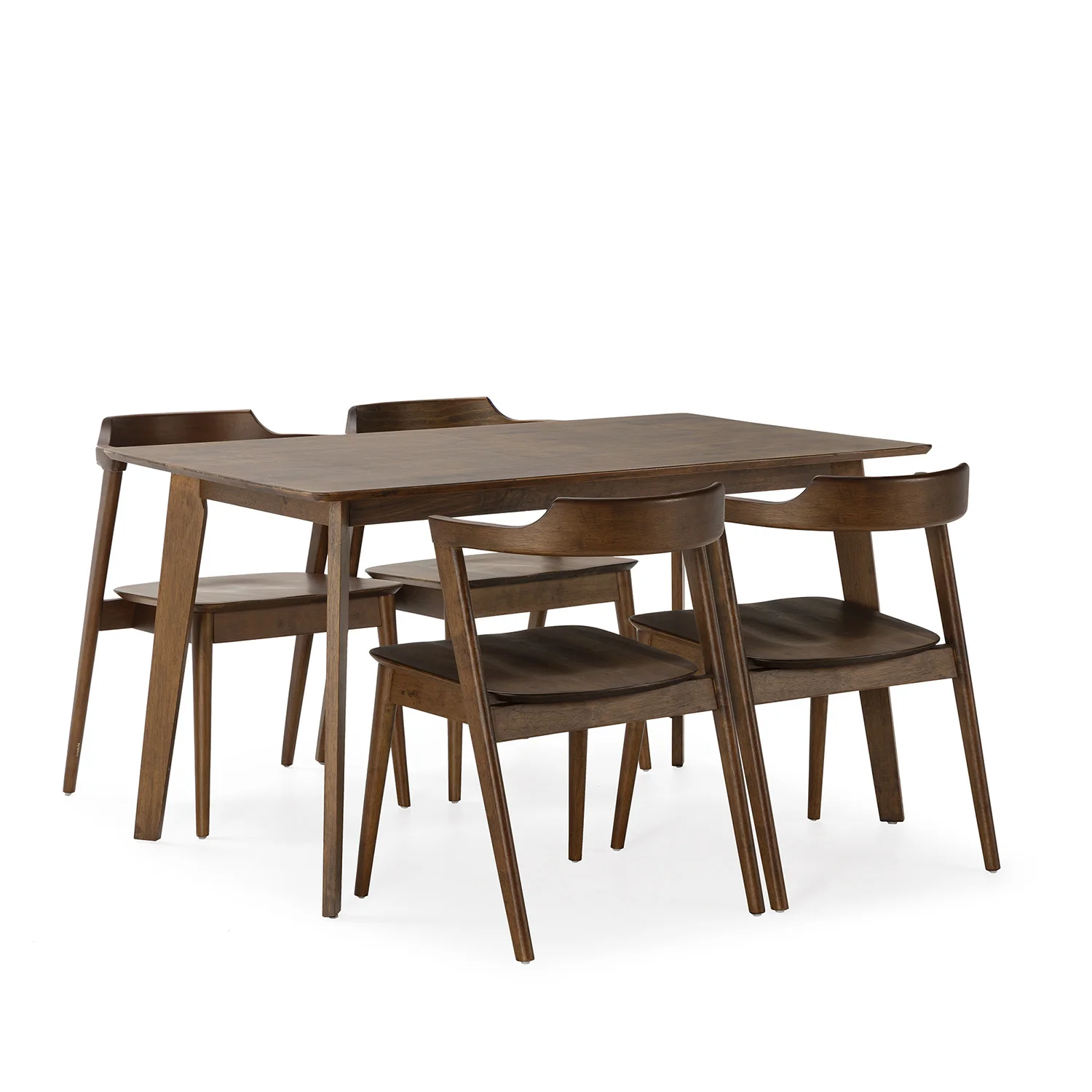 VS Venta-Stock Juego de mesa 140x80 cm y 4 sillas de comedor Venus