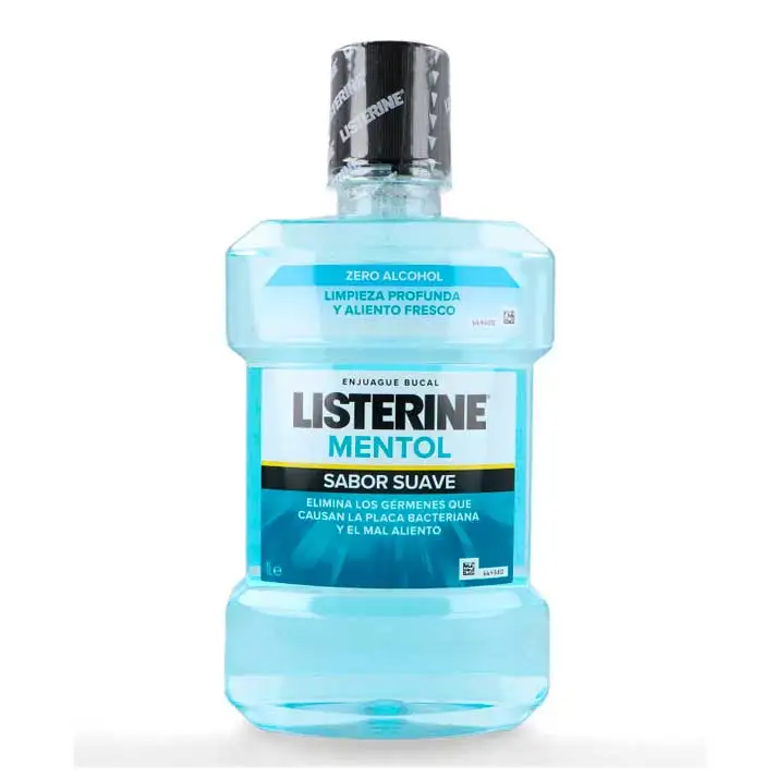 Enjuague Bucal Listerine Mentol Sabor Suave 1 Litro