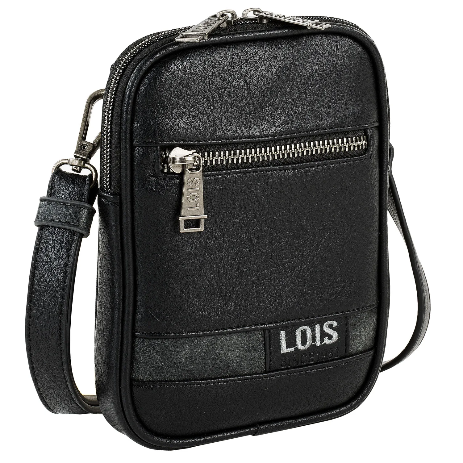 Bolso Hombre Pequeño Móvil - Bandoleras Hombre Pequeñas Uso Casual - Bolso Movil De [Polyester/Nylon/Piel PU] - Bandolera Hombre Pequeña De Marca Lois - Mini Bolso Bandolera Hombre Para Viaje