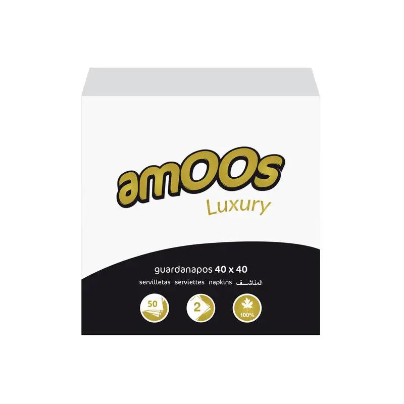 PACK de 10 - AMOOS LUXURY servilletas 10 paquetes de 50 unidades