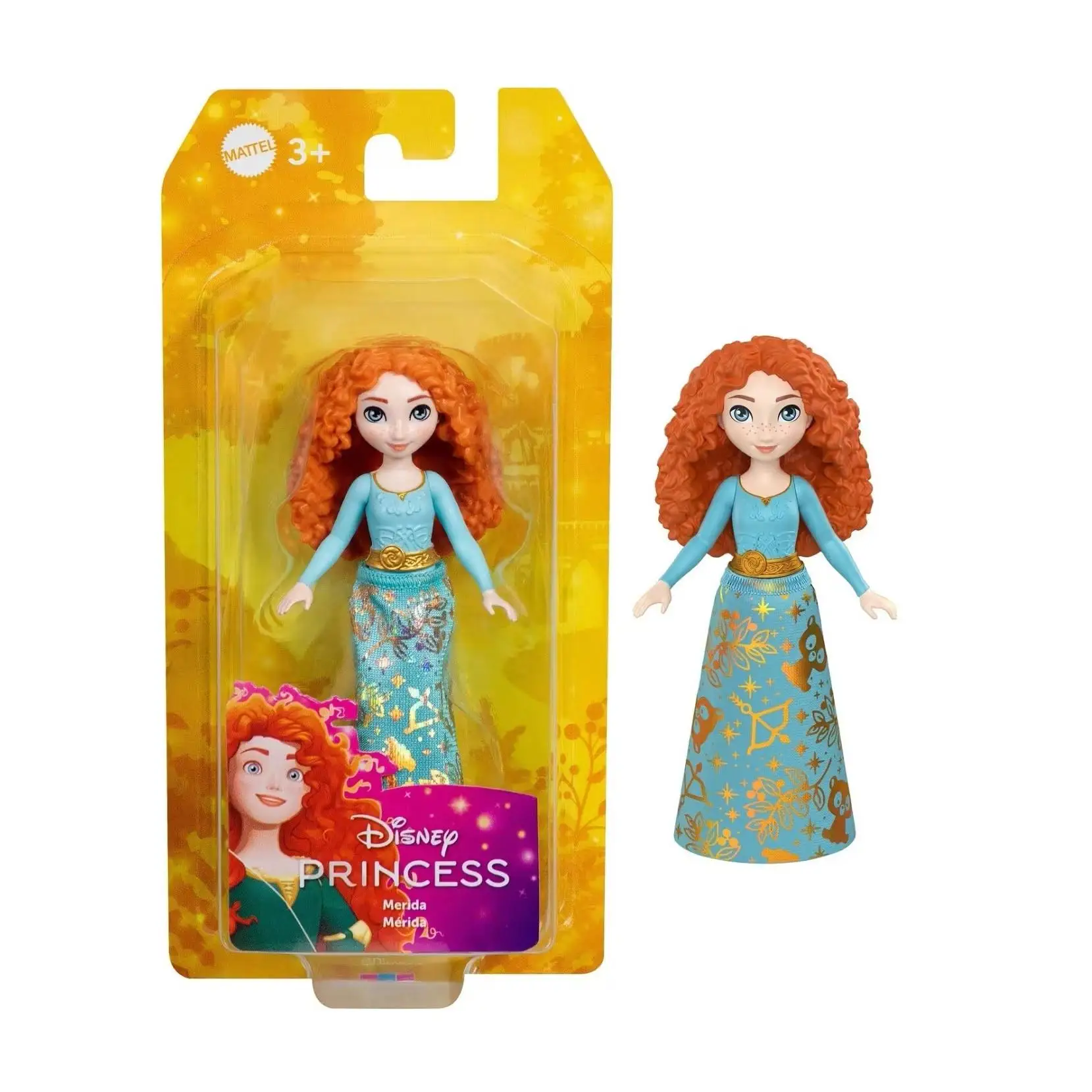 Mattel Mini Princesa Disney Merida Muñeca Articulada Jbx52