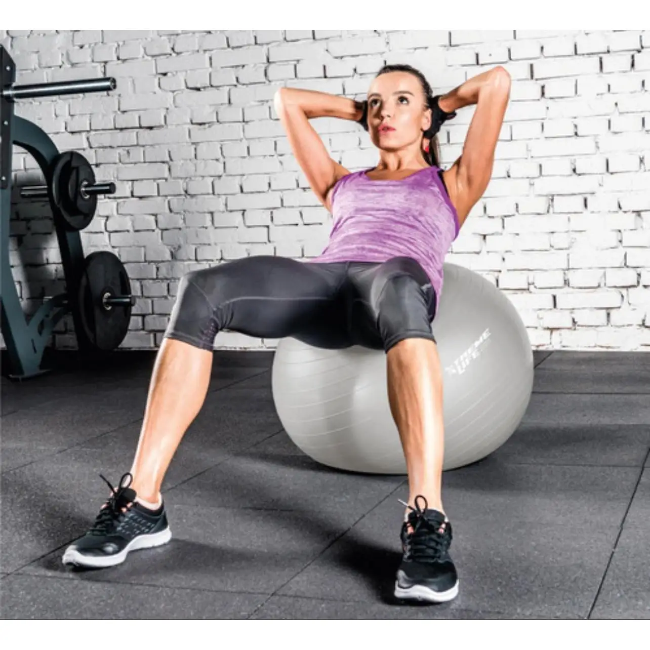 Fitball Pelota Pilates  Pelota de Fitness, Yoga, Embarazo, Fitball para Ejercicios Gimnasia - Muy Resistente –  Incluye bomba -Tamaño M 65cm