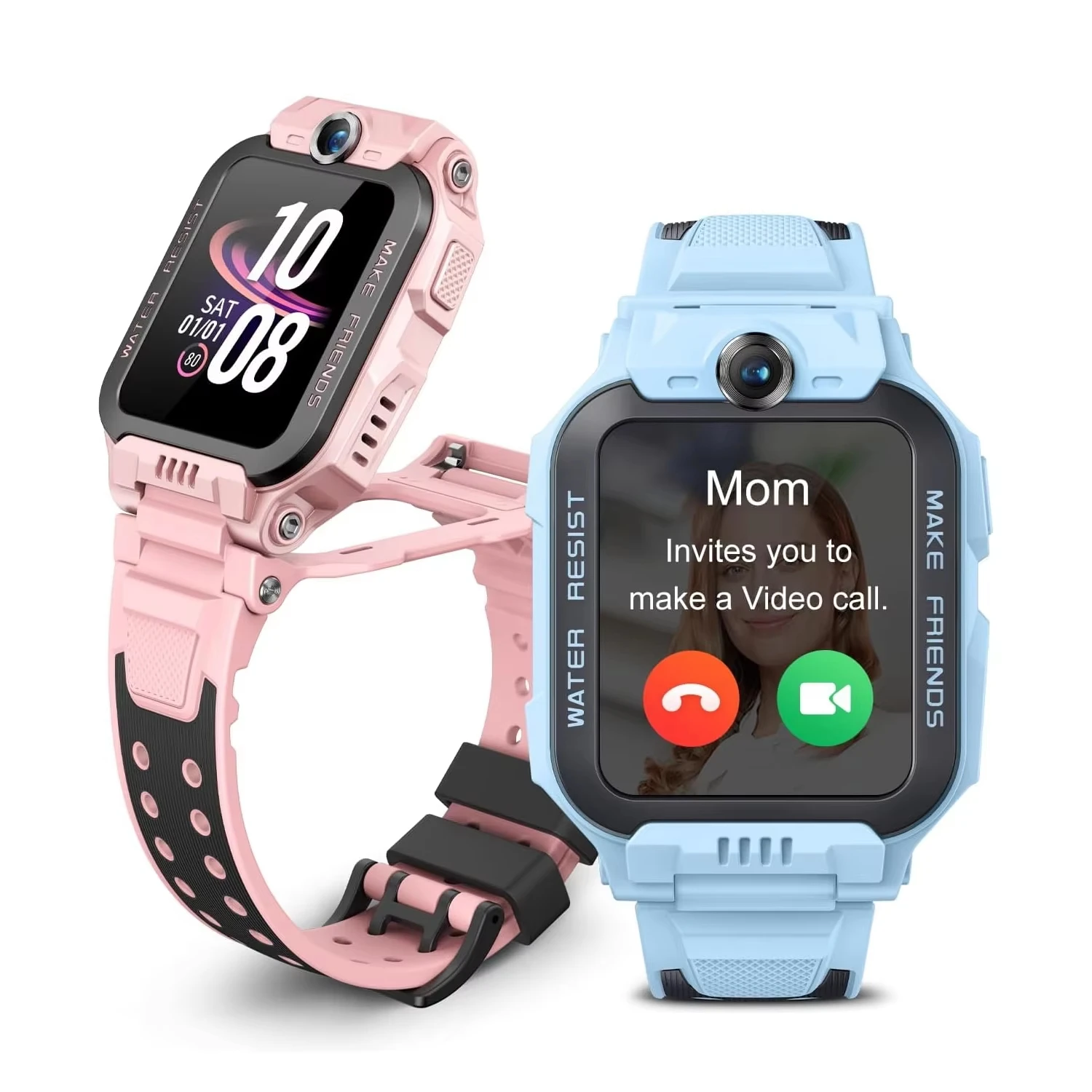 imoo Z7 reloj inteligente para niños, con GPS con SIM, reloj inteligente para niños 4G con video HD y llamada de voz, resistencia al agua IPX8 para la natación