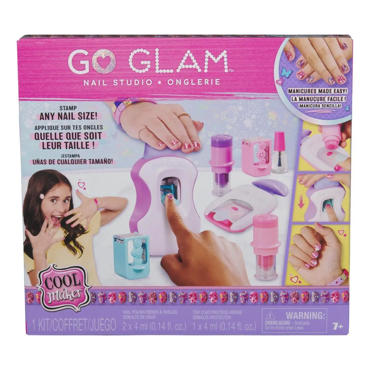SPIN MASTER - Cool Maker Go Glam Estudio De Uñas - Cool Maker, Más De 7 Años. Go Glam U-Nique Nail Salon