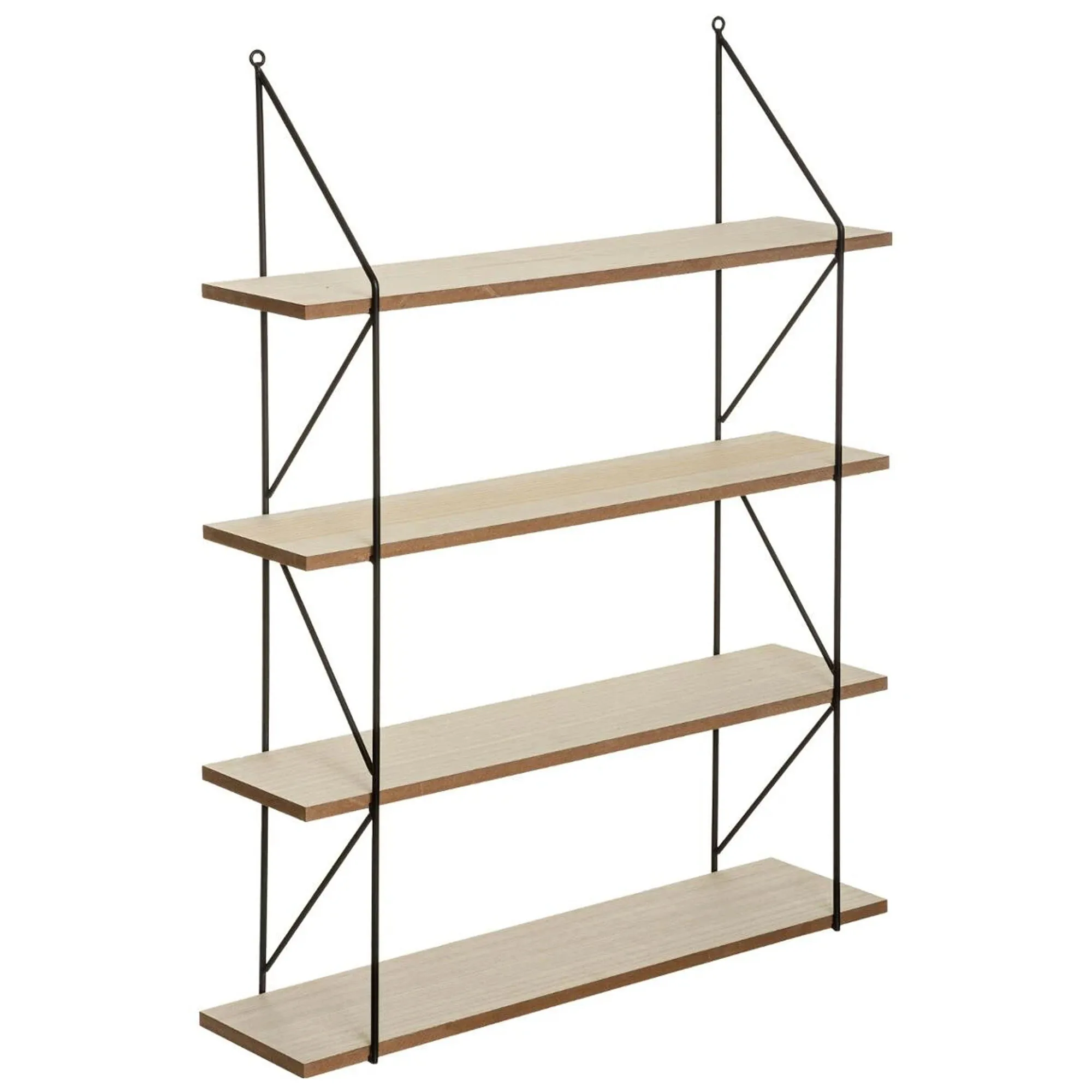 Atmosphera Estantería de Pared Metal MDF 60x80 Iris Beige Ahorra Espacio