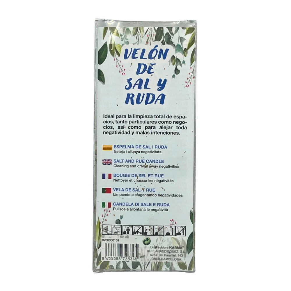 VELÓN DE SAL Y RUDA: LIMPIEZA TOTAL Y ALEJAR NEGATIVIDAD
