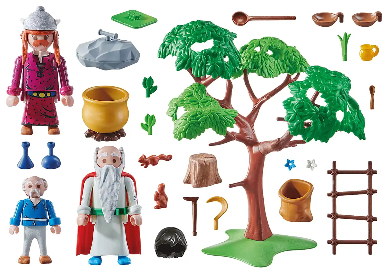 Playmobil, astérix: panoramix with the bild of magic potion, 70933, store with official licence