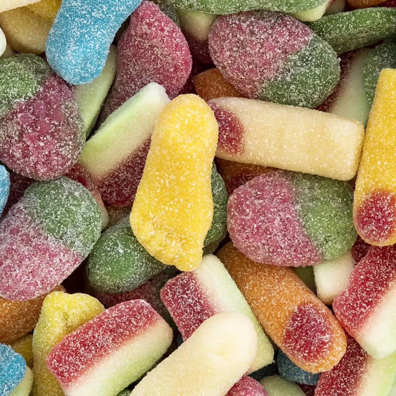 Megassorted vidal acid - 1 kg of explosive flavor: strawberry, raspberry and fun in each bite (gluten free, fat free)