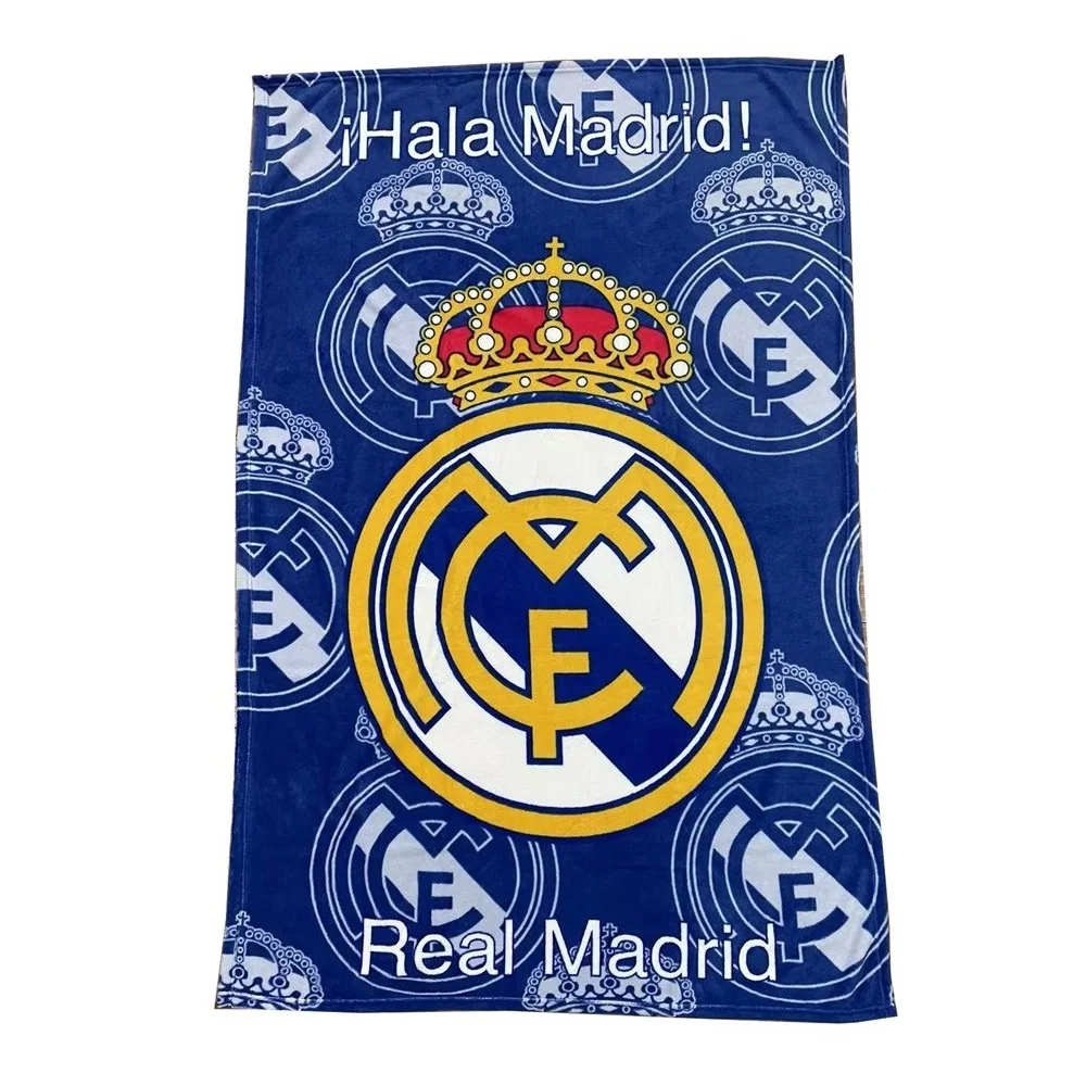 Manta Coralina real madrid,medidas 100x150cm,Manta Rachel 100% Poliester 130x170cm,color azul,sedalina extra suave,fespu