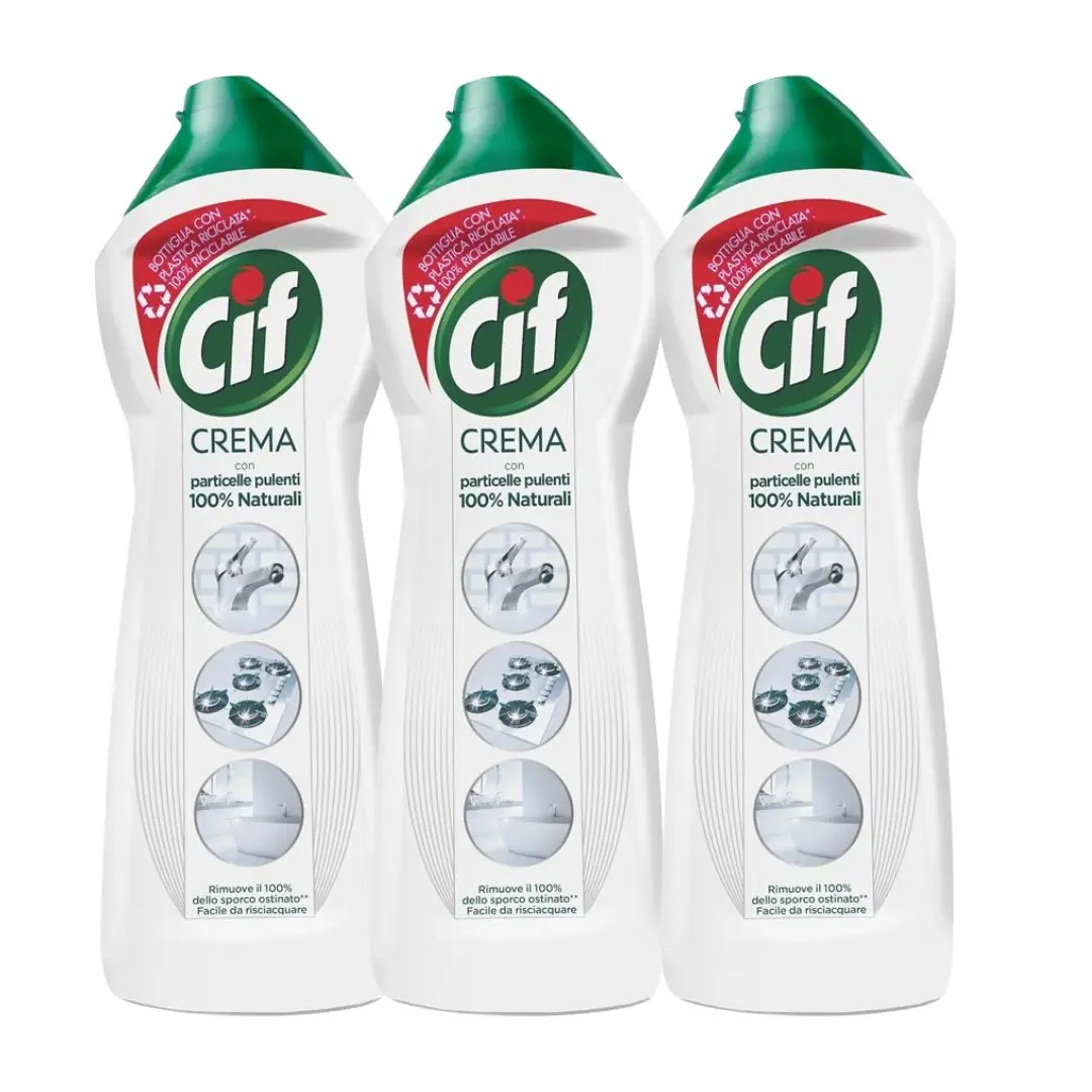 Pack 3- Cif en crema blanca multiusos- 750ML