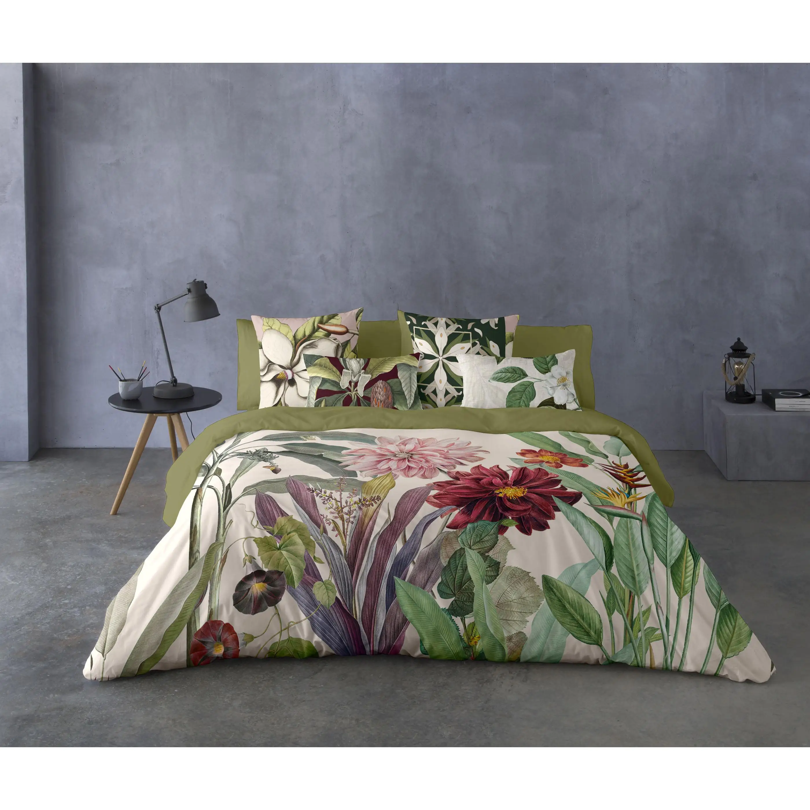 Naturales Naturals - Funda Nórdica Estampada - 100% Algodón - Extra Suave - Incluye Funda Nórdica + 1 O 2 Fundas De Cojines - Fabricado En España - Modelos Florales - Cama 90/135/150/180