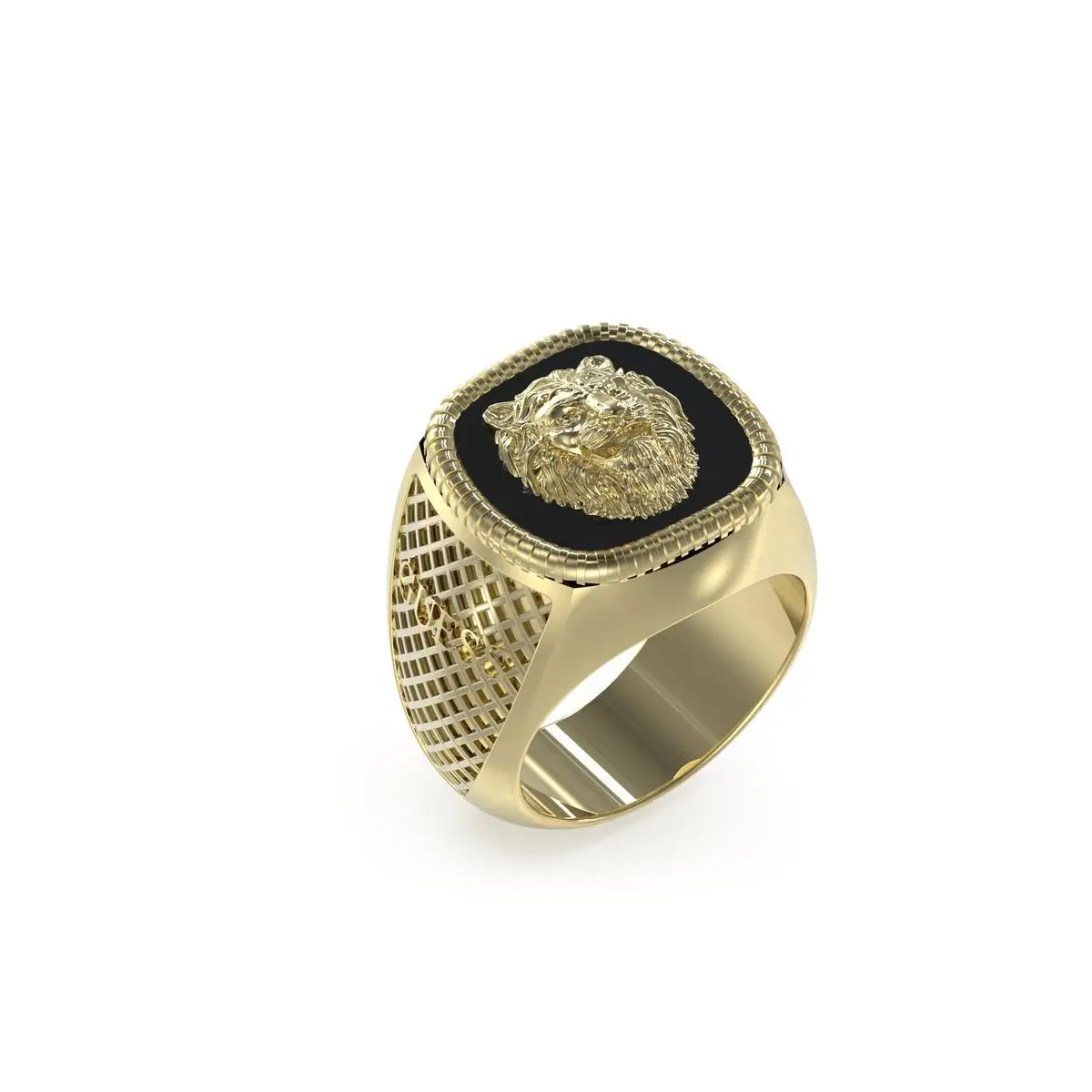 Guess Anillo Hombre Lion King De  Dorado Talla Europea 64 Talla España