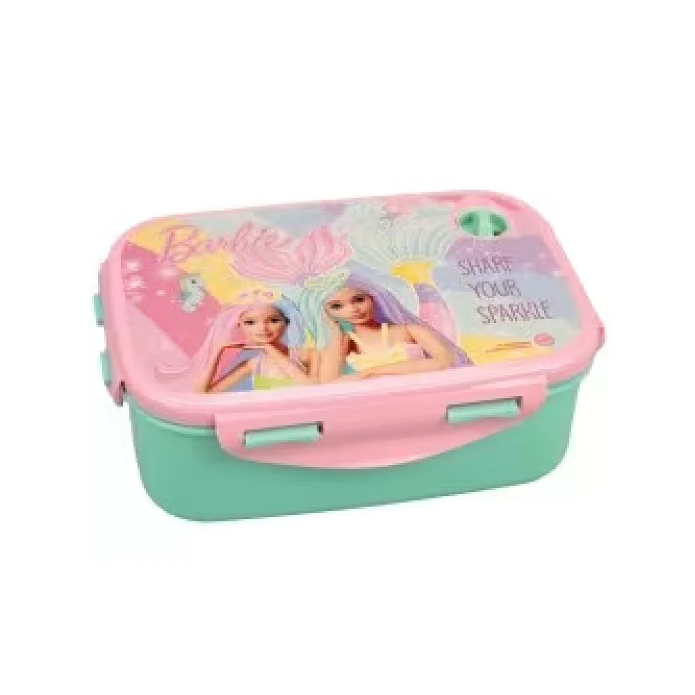 SANDWICHERA BARBIE,LONCHERA BOX PORTA MERIENDA FIAMBRERA,BOLSAS Y ESTUCHES PARA EL ALMUERZO,FESPU