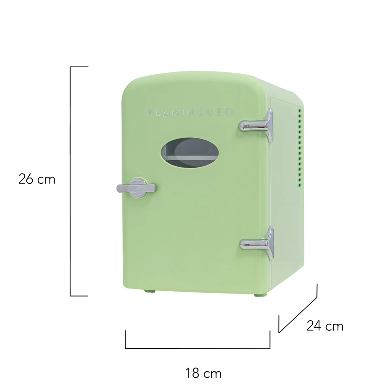 Flaminguuo small fridge-Mini fridge 4L fridge 12V/220V Mini cooler for room function cold and heat fridge cosmetics fridge Skincare