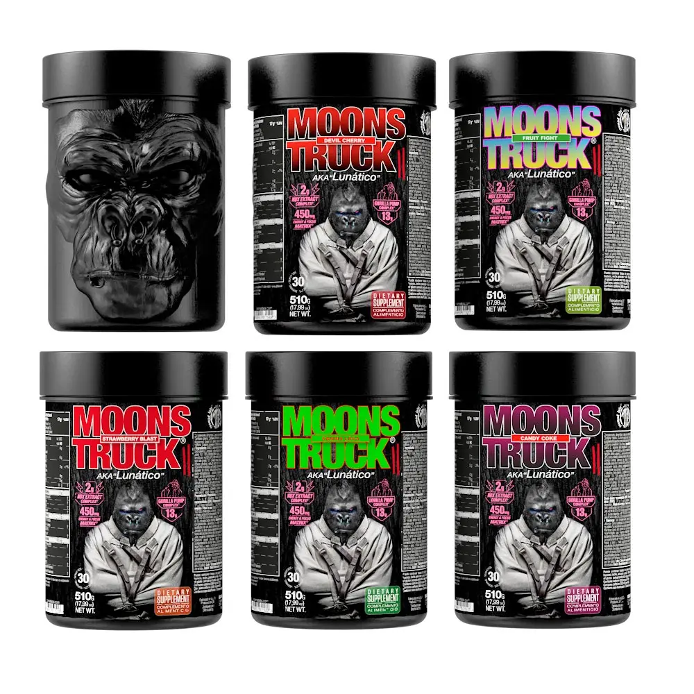 Moons Truck Pre-entreno (510g) -Zoomad Labs + creatina 150g| Potente pre entreno | Sin azúcar | Ingredientes de calidad ! Moonstruck