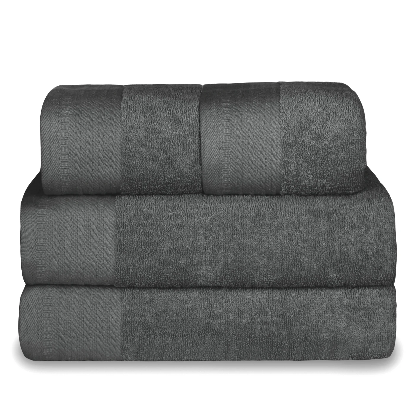 Juego de Toallas 2Baño+2Mano de 500 gsm 100% Algodón. Palck de 4 unidades. Ideal para baño, Casa, Hotel, Piscina, Toalla para Playa. Resistentes, Suaves y Absorbentes.