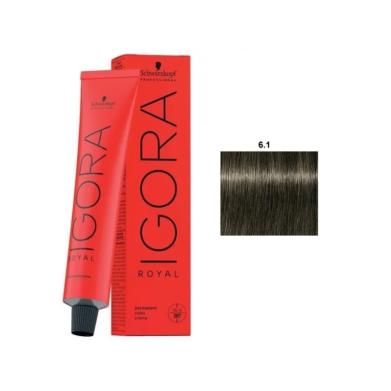 Igora royal / schwarzkopf dye - 6.1 dark ash blonde