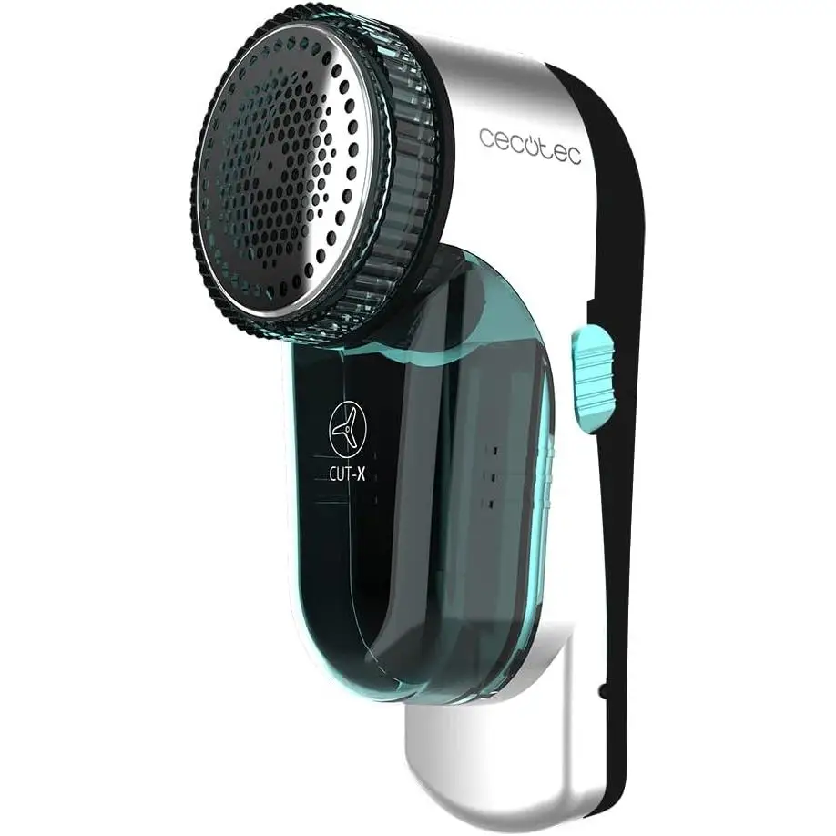 Cecotec Quitapelusas Recargable Cut-X 4500 Cloth/Garment/Textile 45 Minutos de Autonomía, Rejilla en 3 Tamaños, Sistema de Seguridad, 8800 RPM, Cabezal Regulable y Cepillo de Limpieza, Ergonómico