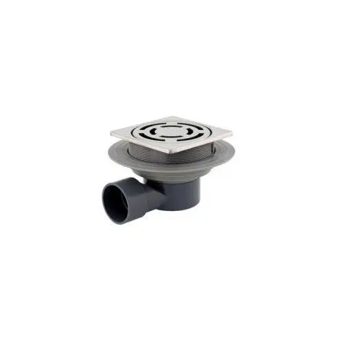 Sumidero inox 12x12cm válvula antirretorno c/base Mz del rio MZ1812