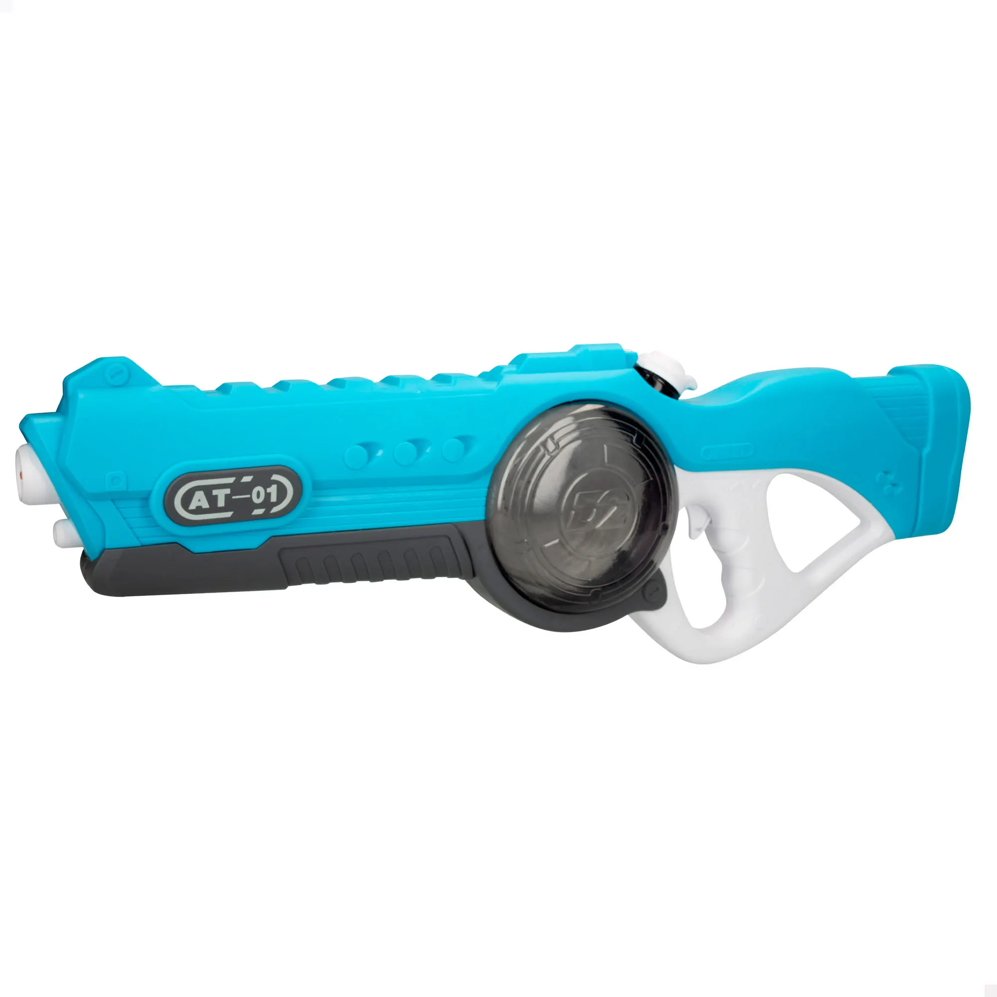 COLORBABY - Pistola de agua eléctrica con luz y sonido, capacidad para 820 ml, disparo de largo alcance 8-9 metros, chorro de agua constante, absorción automática, batería recargable, juguetes de