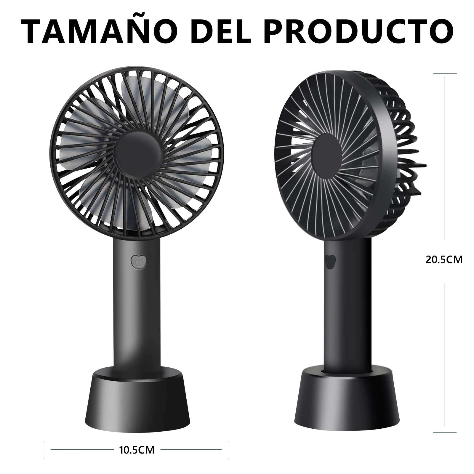 Easyspeed mini handheld fan, portable battery fan 3 adjustable speeds, long lasting, silent, usb charging