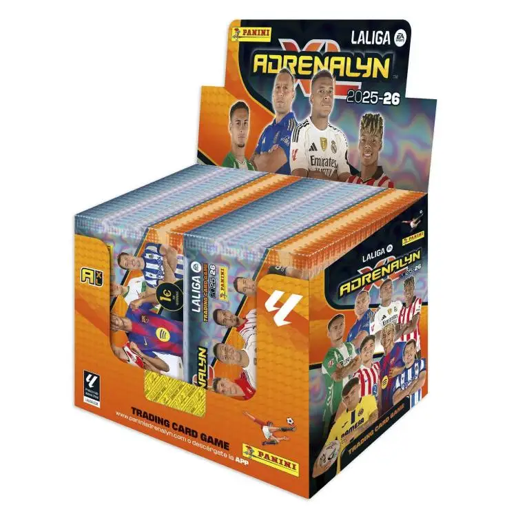 Adrenalyn XL LaLiga EA Sports 2025/26 NUEVO - Caja 50 sobres Colección Oficial Panini- Archivador oficial Garantizada