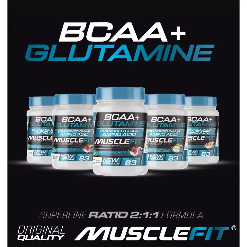 Musclefit glutamine savings pack + bcaa's 500g - various flavors + creatine monohydrate 300g - flavorless