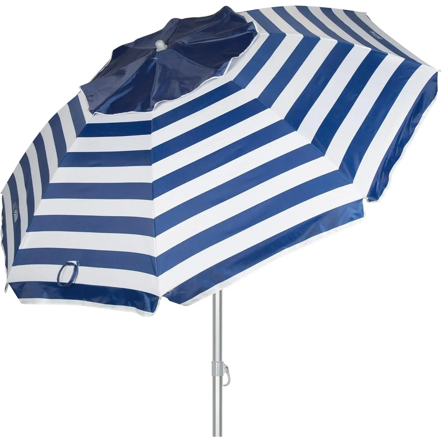 AKTIVE  Sombrilla de Playa antiviento 240 cm, 8 Varillas de Fibra, protección UV50, inclinable, ventilación MAX+Air, mástil de Metal 28/32 mm, Tejido Oxford 90 g, Incluye Funda calidad garantizada