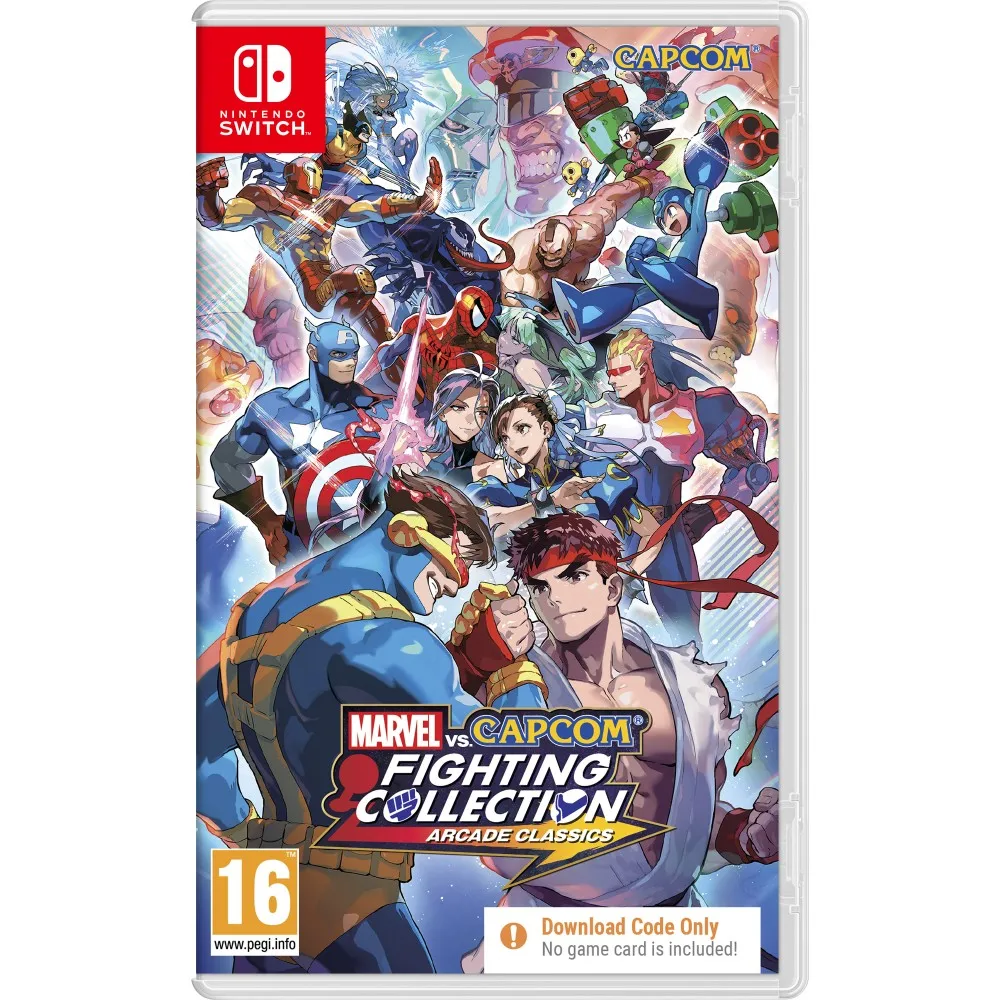 MARVEL VS CAPCOM FIGHTING COLLECTION: ARCADE CLASSICS SWITCH box with code download D game Full version Spanish version U warranty