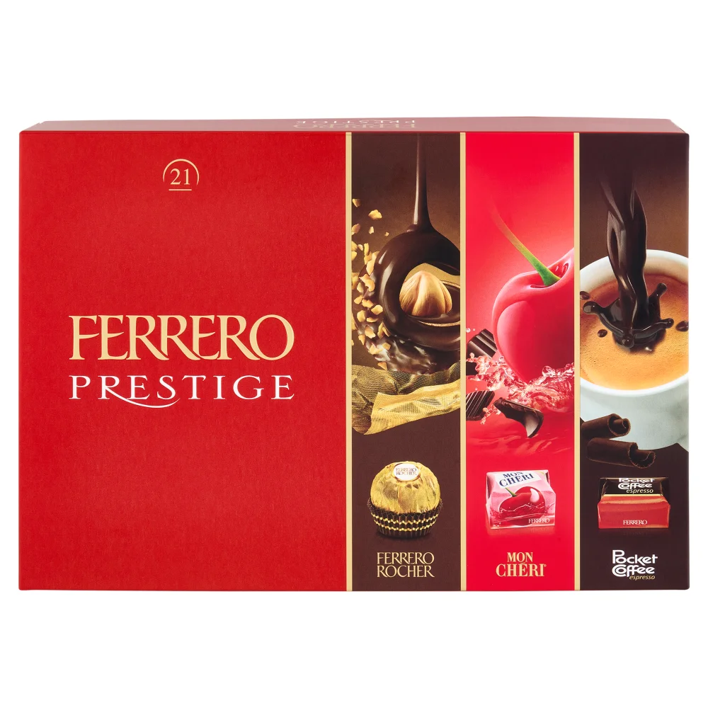 Prestige chocolate 250gr 21 pieces ferrero roches
