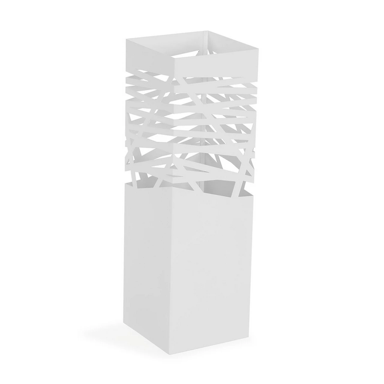 Versa Rulo Paragüero para la Entrada, Habitación o Hall, Porta paraguas moderno, , Medidas (Al x L x An) 49 x 15,5 x 15,5 cm, Metal, Color Blanco