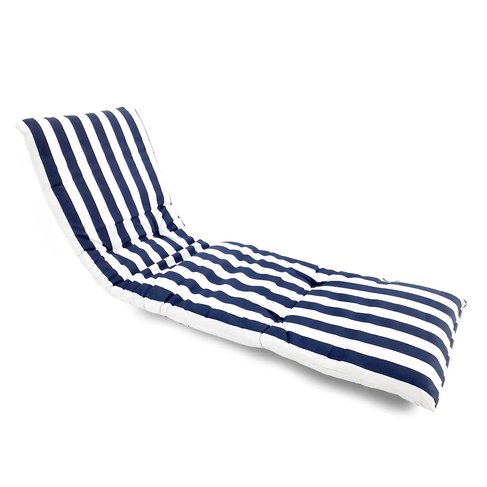 REINO MANSIDI Cojín Tumbona 180x55x8cm Diseños Variados Raya Azul