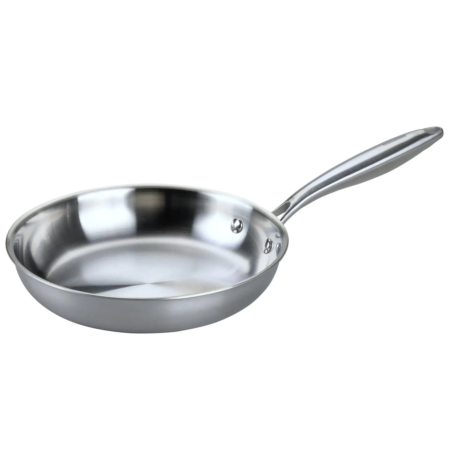 Fackelmann Vita3 Sartén Inoxidable 24 cm, Acero Inoxidable Triply con Triple Fondo Difusor, Sin Antiadherente, Sin PFA, Apta para Inducción, Gas, Vitro y Horno, Sellado Perfecto, Lavavajillas