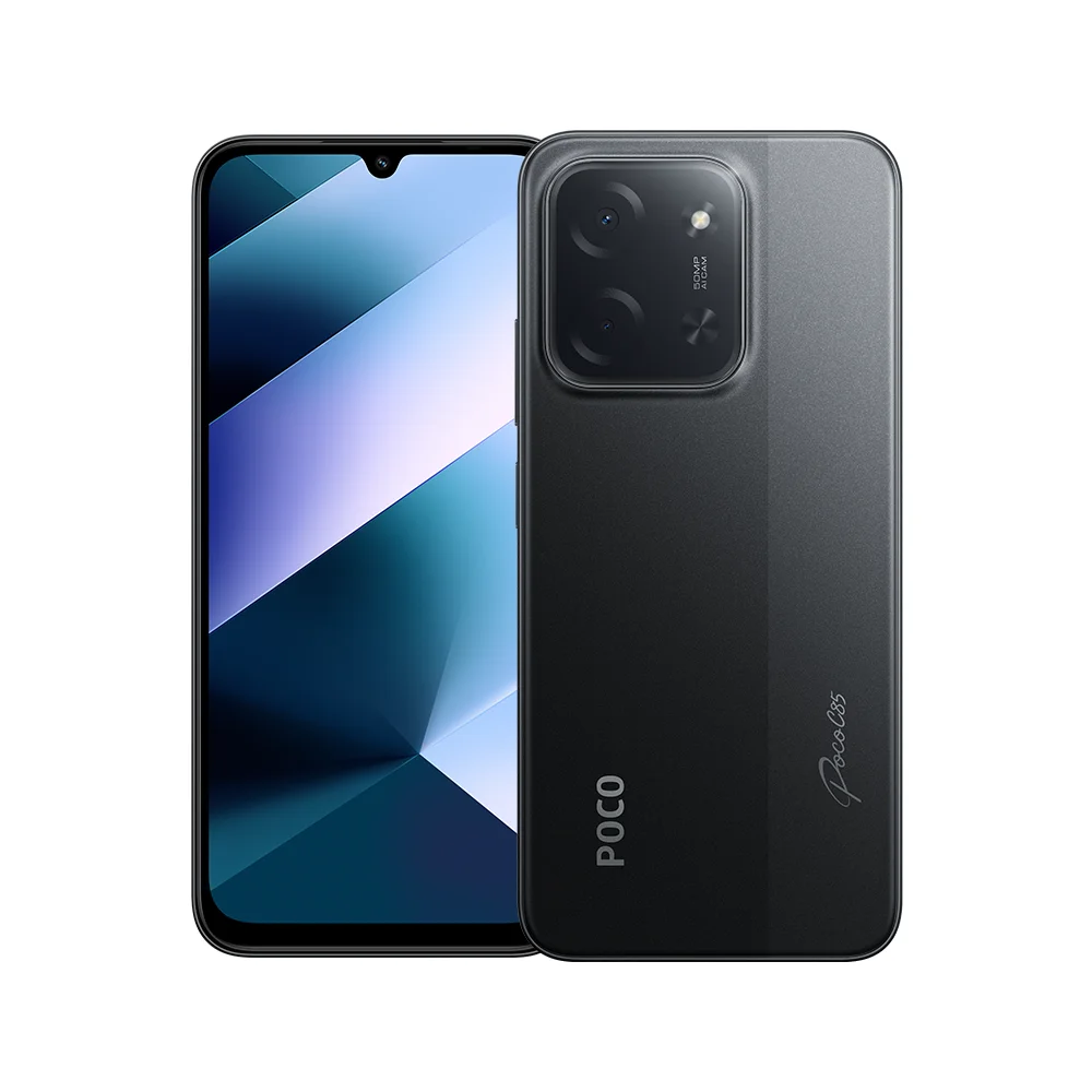 POCO C85 Smartphone, 6.9" Dot Drop Display 120Hz, 6000mAh Battery, 50MP Camera, MediaTek Helio G81-Ultra, IP64, Xiaomi HyperOS 2, NFC, Dual SIM, Global Version - 6GB+128GB / 8GB+256GB, Perfect for Daily Use.