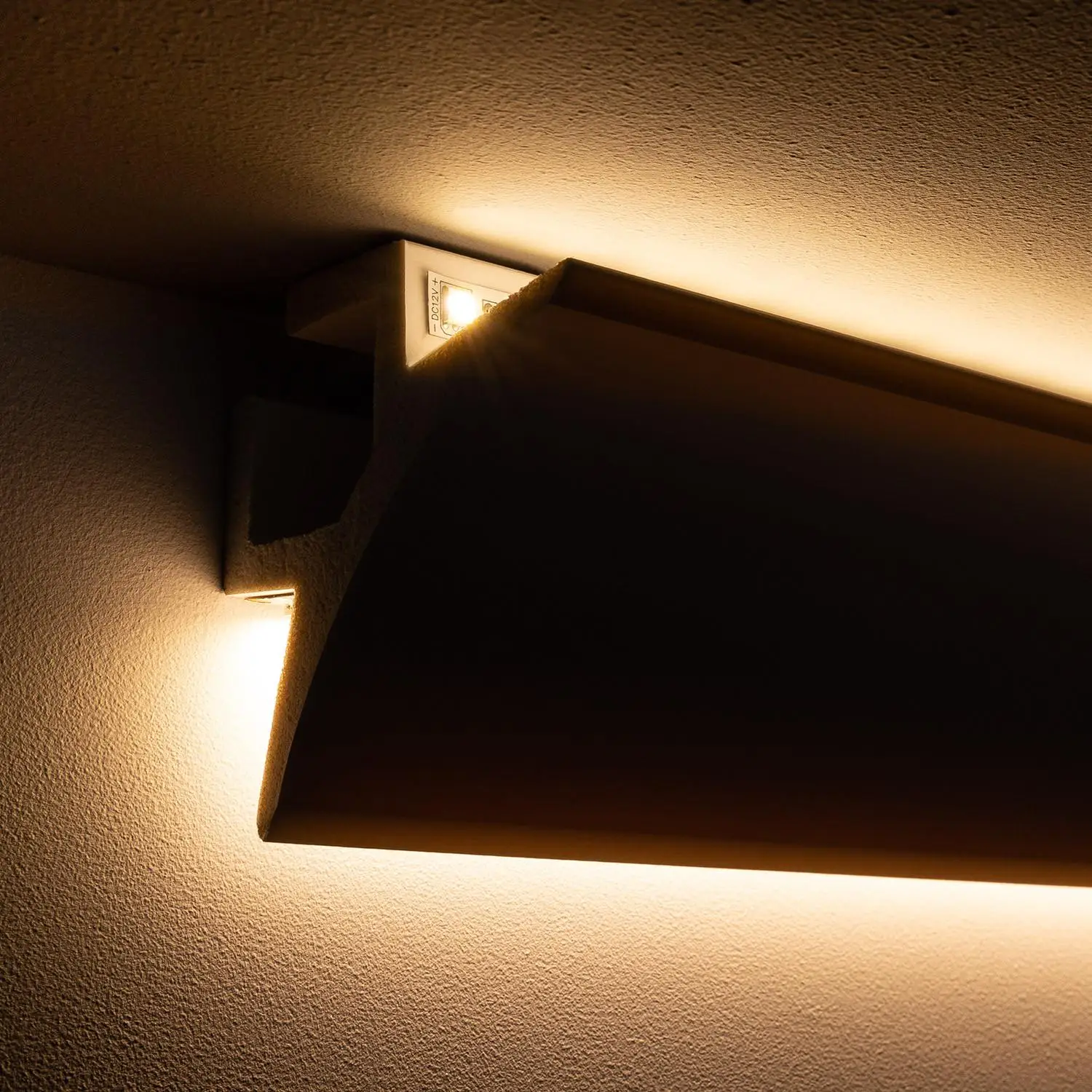 Ledkia Moldura para Tiras LED 2m Arco de Alta Calidad - Iluminación Decorativa Indirecta y Difusa