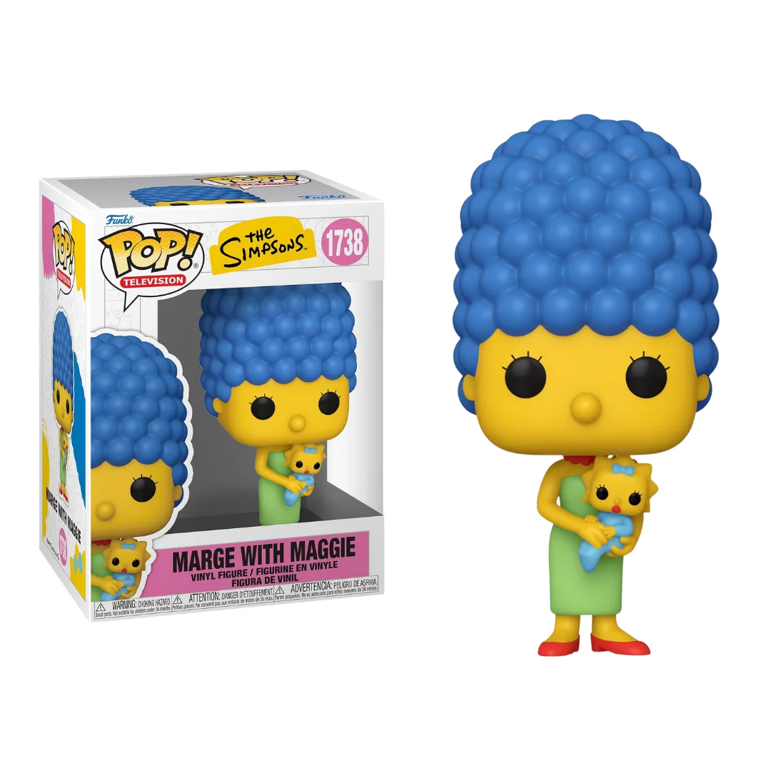 FUNKO POP! LOS SIMPSONS - MARGE CON MAGGIE, 86407, 1738, TIENDA CON LICENCIA OFICIAL, JUGUETES, MUÑECOS, FIGURAS, ENVÍO URGENTE 24-48 HORAS EN PENÍNSULA, ORIGINAL, NUEVO
