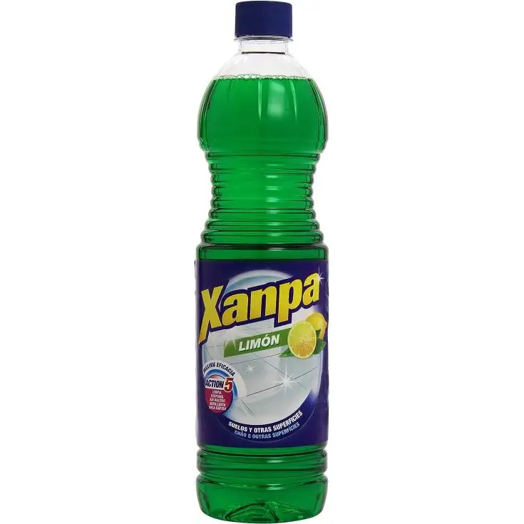XANPA Friegasuelos Limón Botella de 1 litro - Pack 5 Unidades