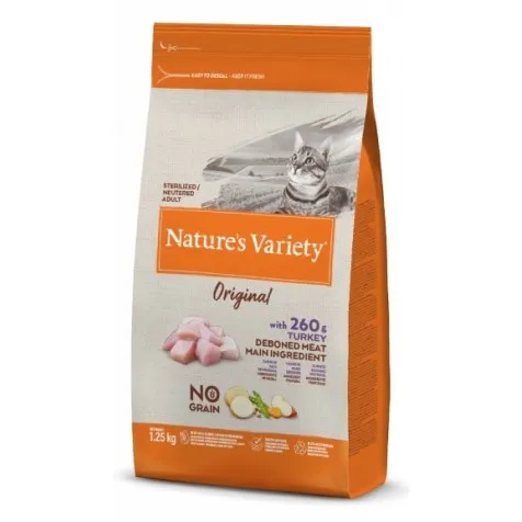 Nature`s Variety Original Sterilized Grain Free Pavo Adult Gatos 7 Kg