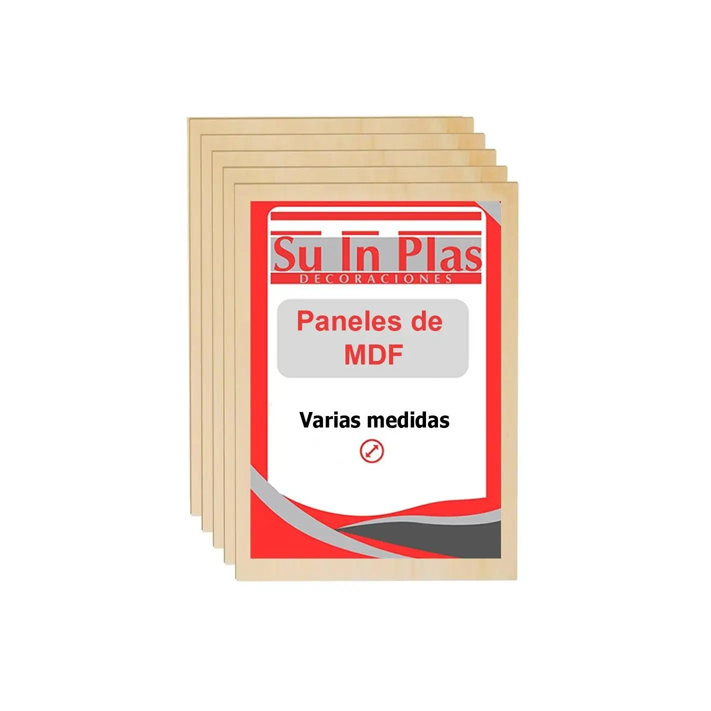 TABLERO MDF 3 mm A3 CORTE LASER, CNC, MANUALIDADES, BRICOLAGE SUINPLAS DE SUINPLAS DECORACIONES