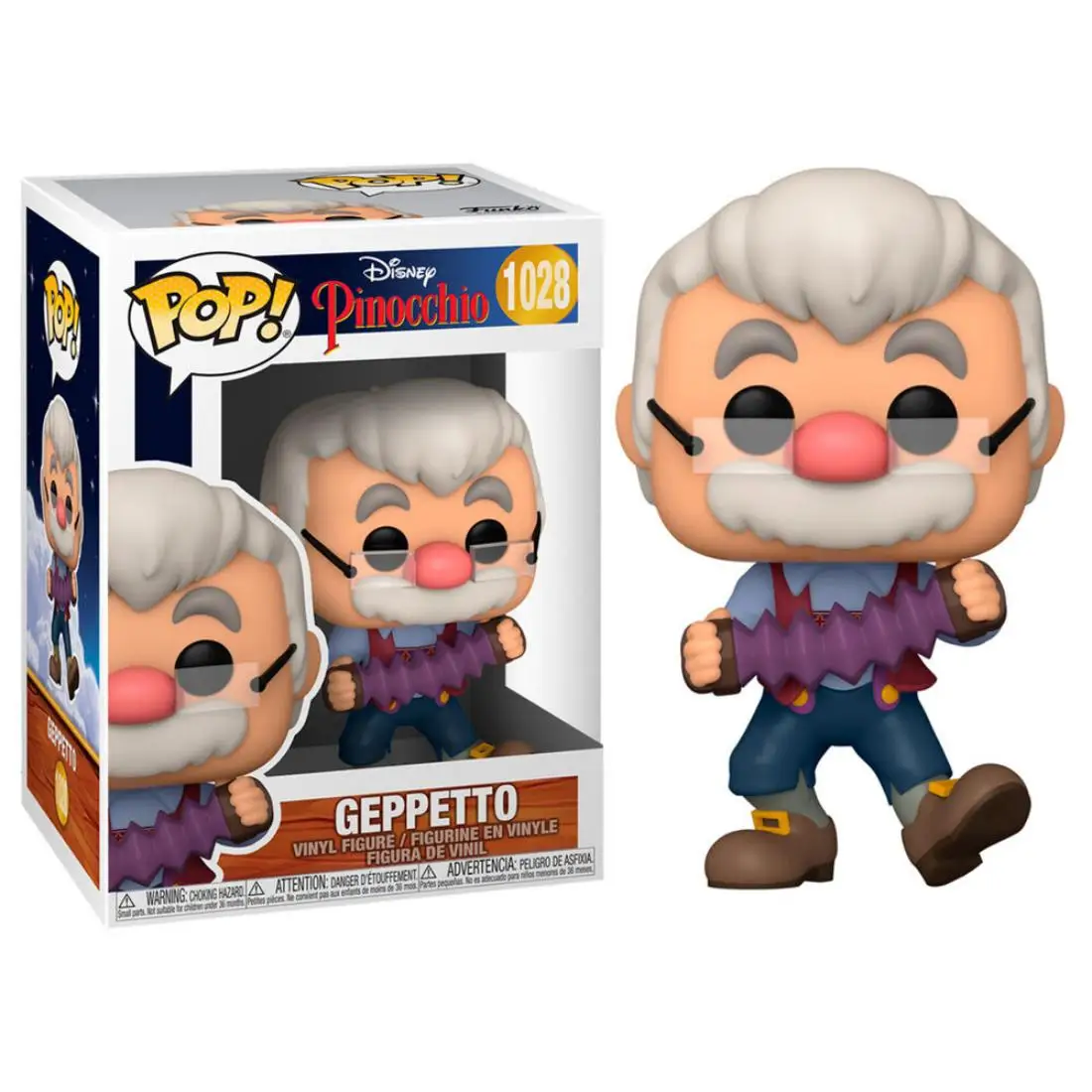 Funko Pop Pinocho Disney Gepeto 1028 Pinocchio