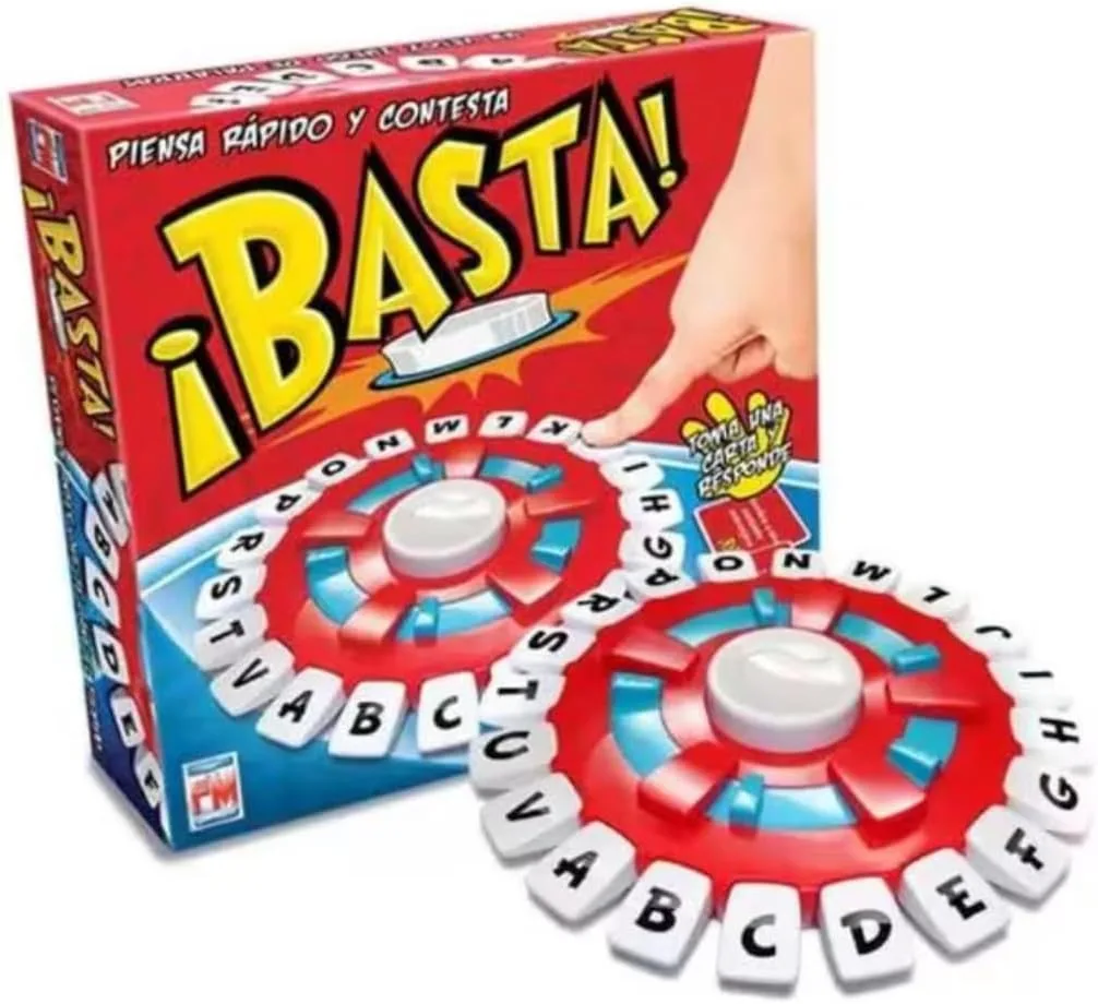 Fast-paced enough word game in Spanish, enough board game, game for adults and children, 144 categories in 36 cards, games for children + 8 years, 2 to 8 players