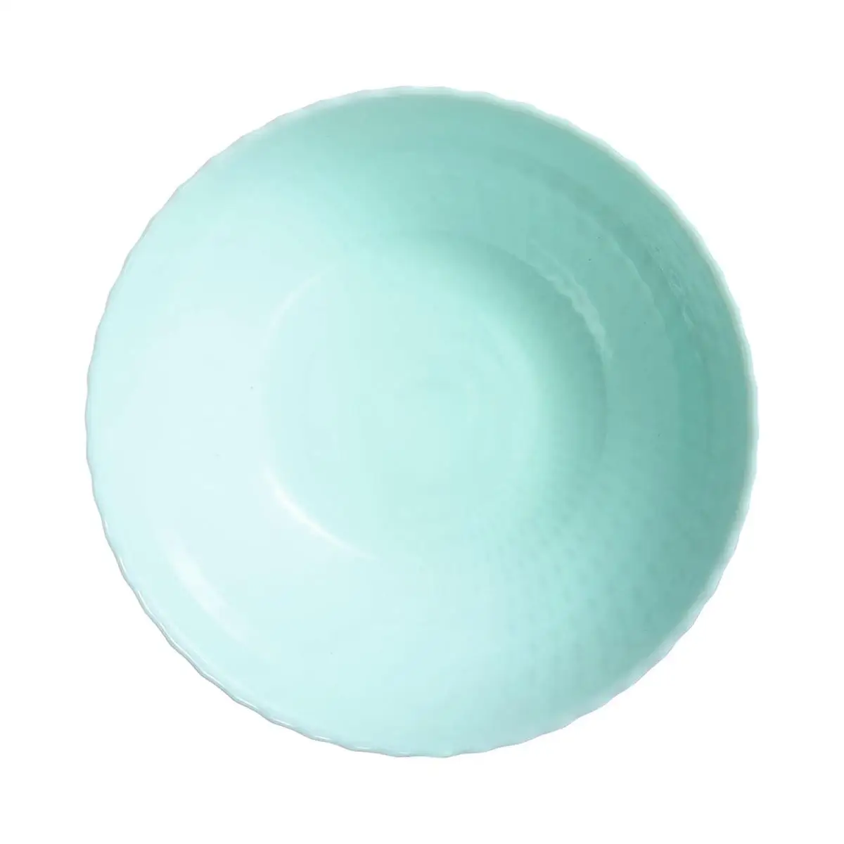 LUMINARC PAMPILLE TURQUESA Plato Hondo Opal 20CM Turquesa Con relieve Fabricado en Francia Reciclable