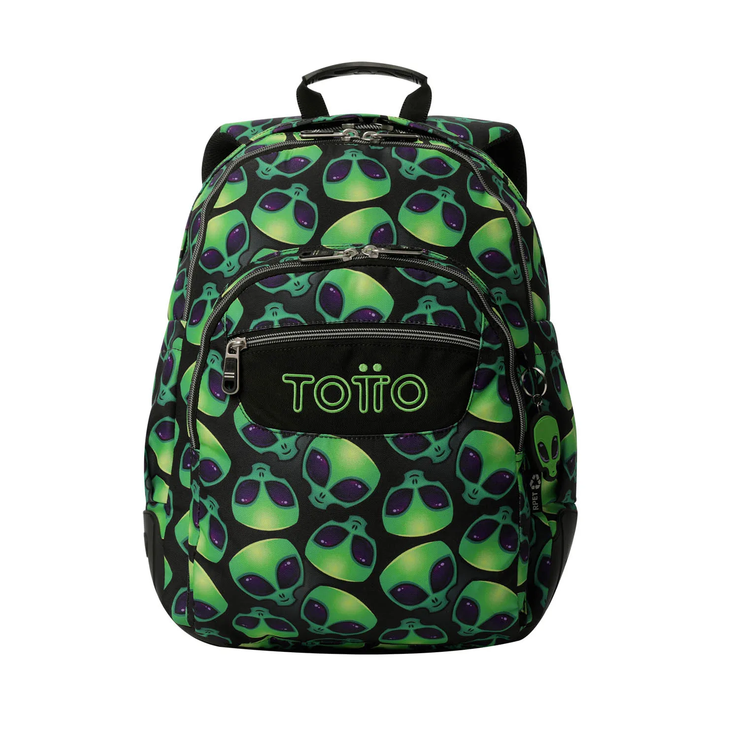 Totto Mochila escolar Rayol Material: Poliéster reciclado 33 x 44 x 13.5 cm